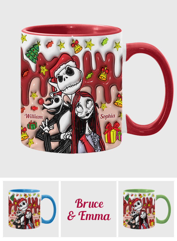Personalized Nightmare Mug Custom Name Couples Gift Halloween Christmas Accent Mug GradoCreations