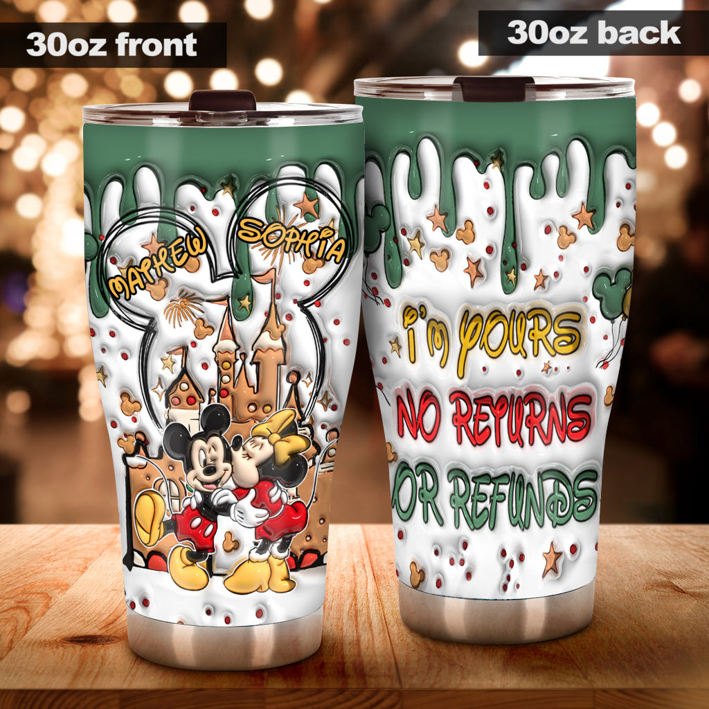 Personalized Mouse Tumbler Custom Name Gift for Couples Tumbler GradoCreations