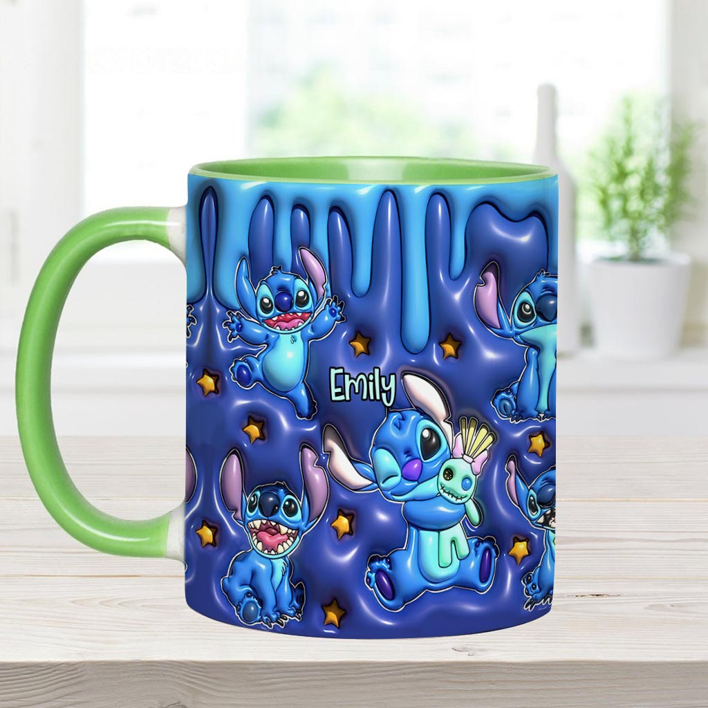Personalized Ohana Accent Mug Custom Name Gift for Family Accent Mug GradoCreations