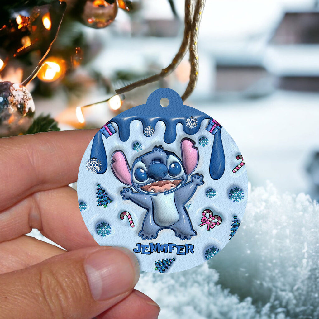 Personalized Ohana Circle Air Freshener Christmas Gift Circle Air Freshener GradoCreations
