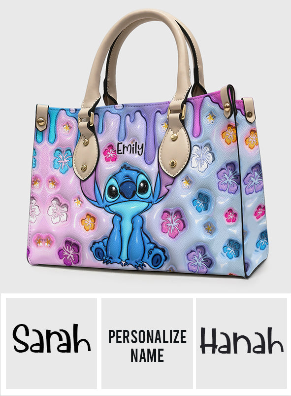 Personalized Ohana Leather Handbag Custom Name Gift for Her Leather Handbag GradoCreations