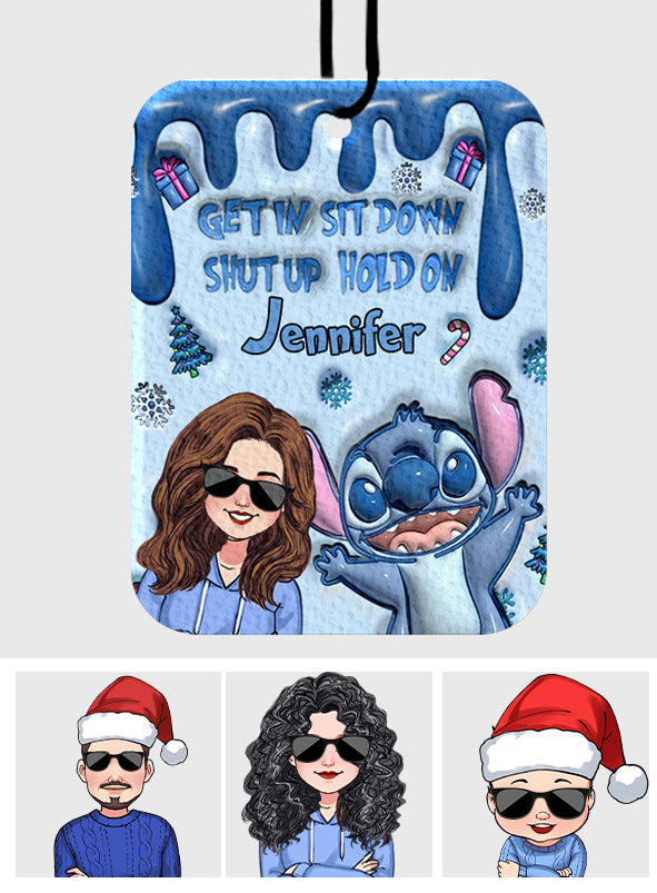 Personalized Ohana Rectangle Air Freshener Custom Name Gift Rectangle Air Freshener GradoCreations