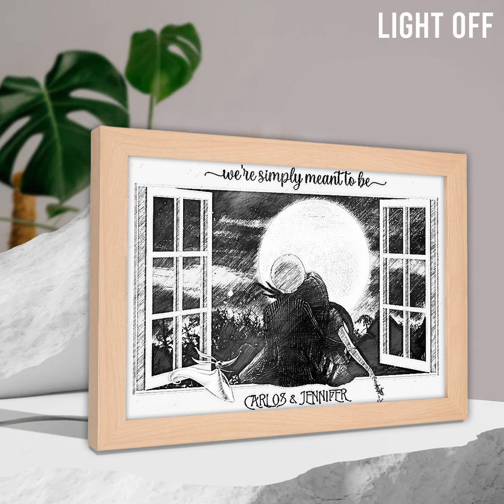 Personalized Light Photo Frame Custom Couple Gift for Anniversary Light Photo Frame GradoCreations