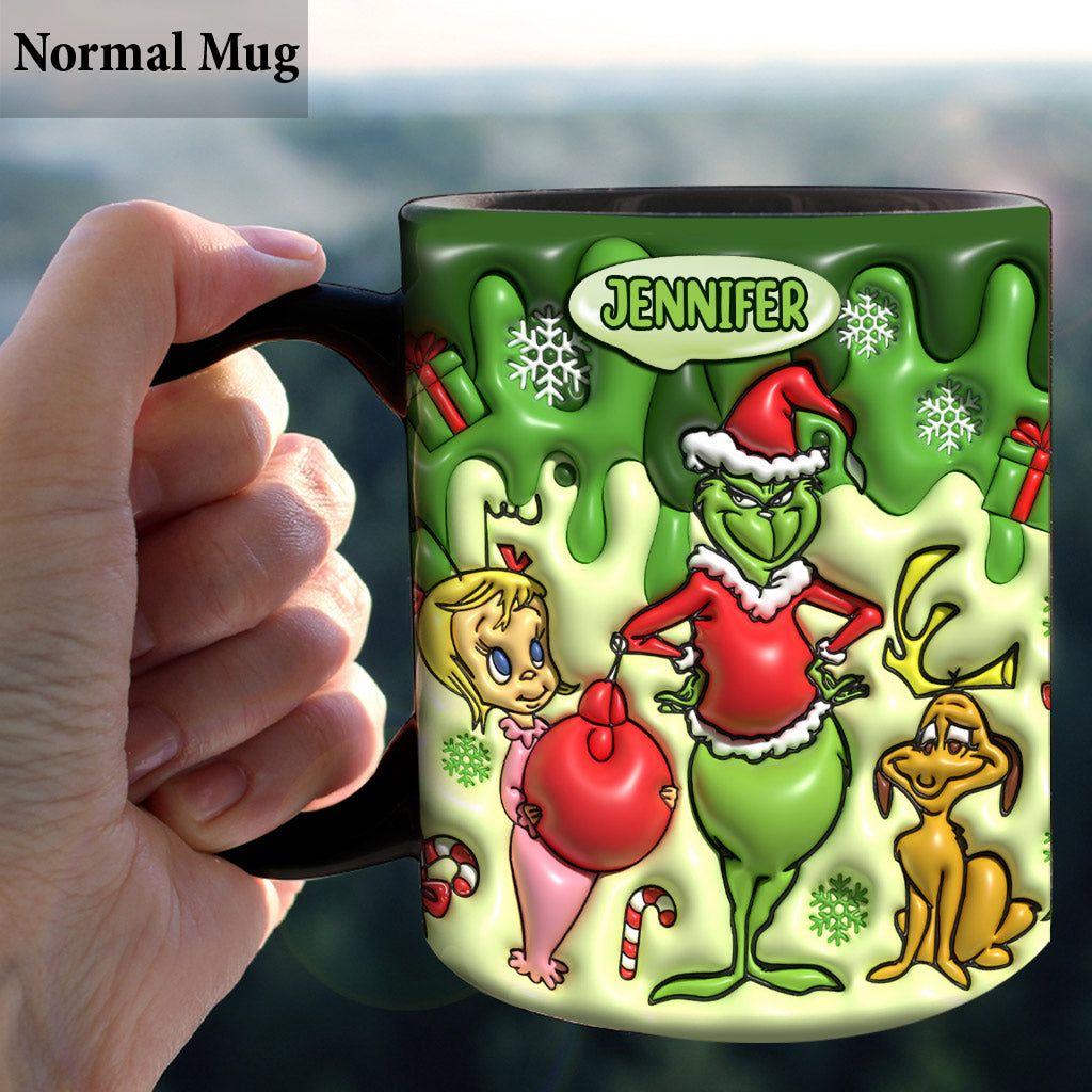 Personalized Merry Grinchmas Mug Custom Name Christmas Gift Mug GradoCreations