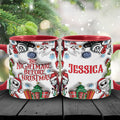 Personalized Nightmare Before Christmas Accent Mug Gift for Halloween & Christmas Accent Mug GradoCreations