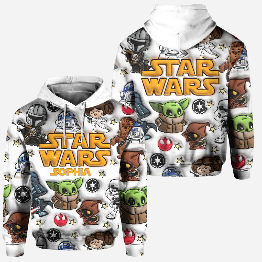 Personalized Star Wars Hoodie and Leggings Set Custom Name Gift Hoodie & Leggings GradoCreations