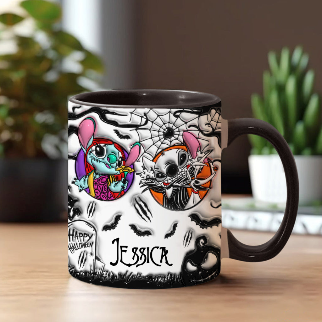 Personalized Nightmare Before Christmas Accent Mug for Gifts Accent Mug GradoCreations
