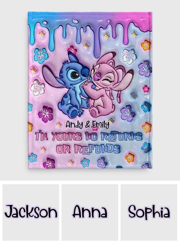 Personalized Ohana Blanket Custom Name Gift for Couples Blanket GradoCreations