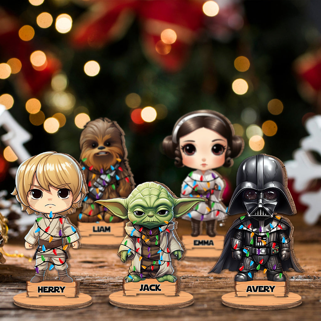 Personalized Freestanding Wood Plaque The Force Family Gift for Christmas Freestanding Wood Plaque GradoCreations