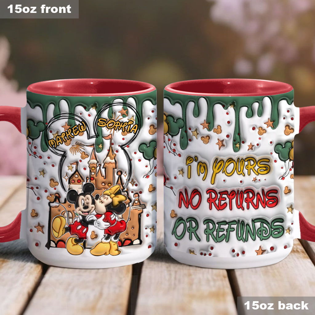 Personalized Accent Mug with Two-Tone Design for Couples Accent Mug GradoCreations