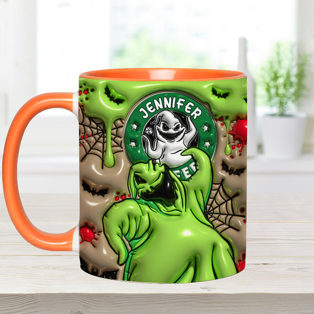 Personalized Halloween Accent Mug Custom Name Gift Idea Accent Mug GradoCreations