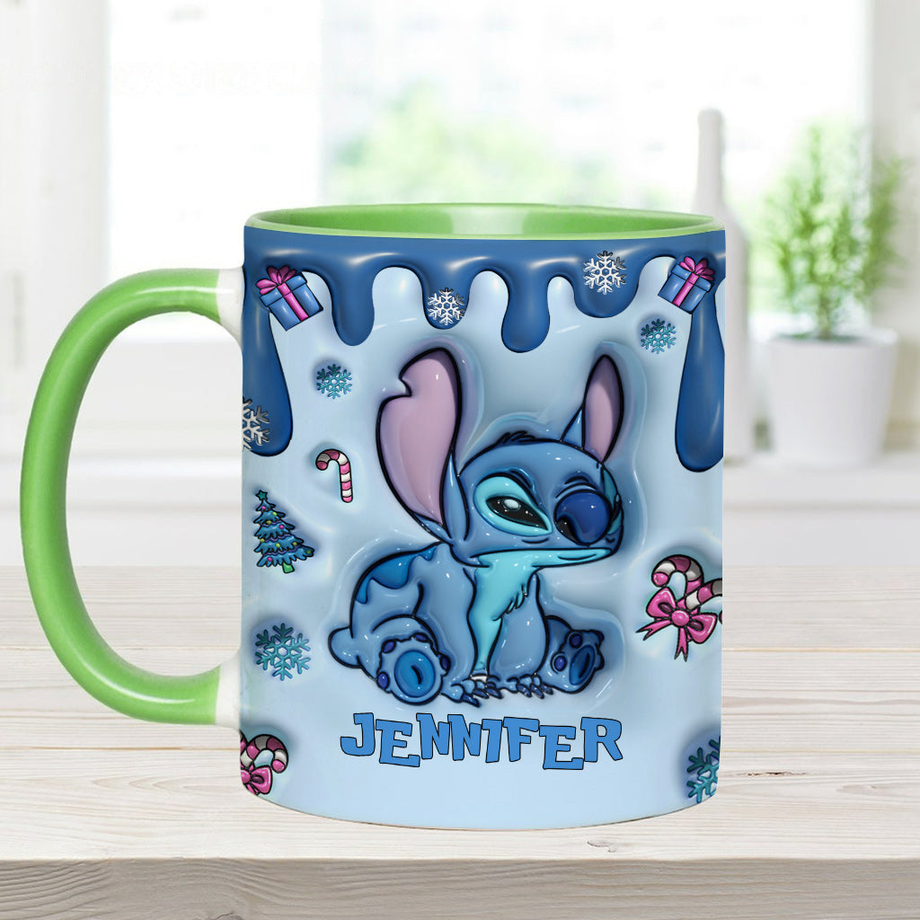 Personalized Ohana Accent Mug Custom Name Birthday Gift Accent Mug GradoCreations