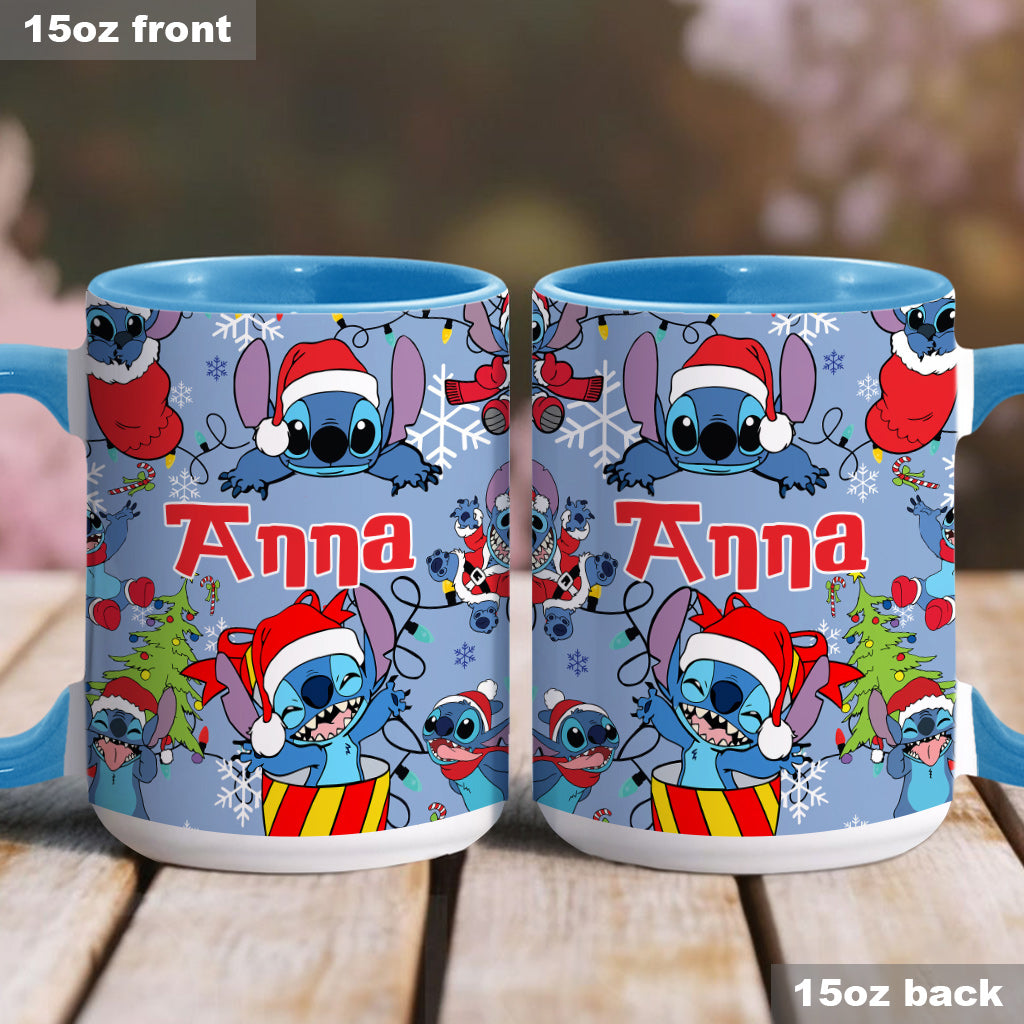 Personalized Ohana Accent Mug Custom Name Christmas Gift Accent Mug GradoCreations