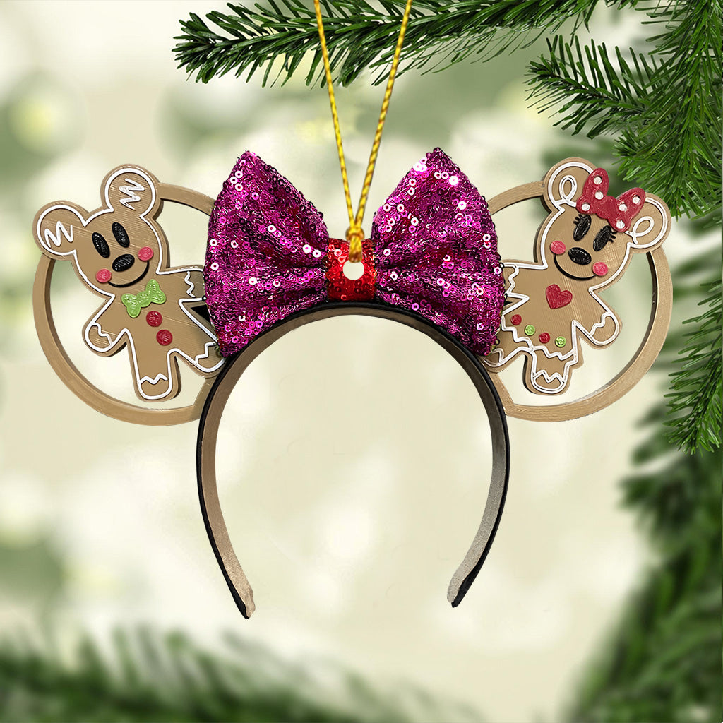 Personalized Merry Christmas Mouse Ornament Custom Gift Ornament GradoCreations