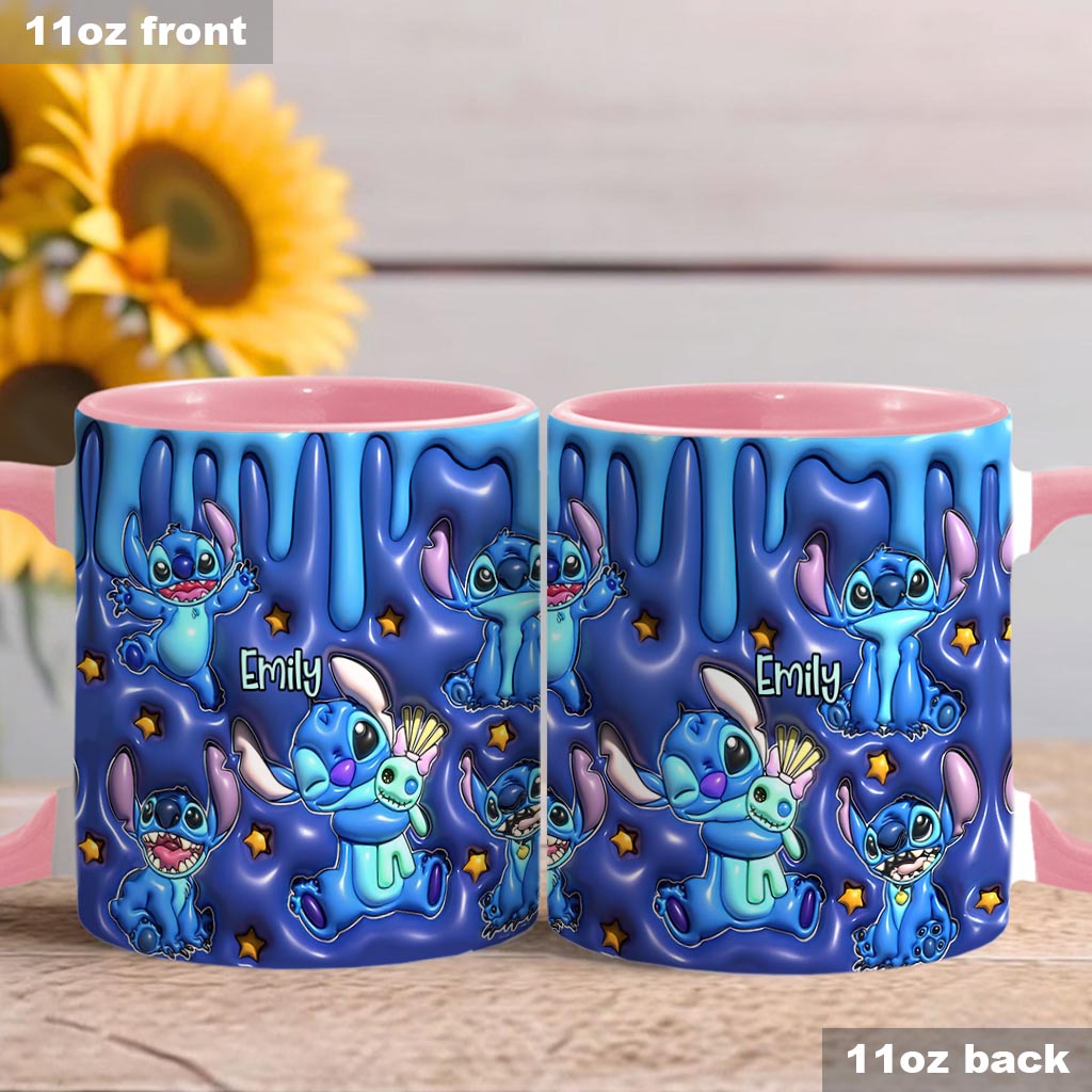 Personalized Ohana Accent Mug Custom Name Gift for Family Accent Mug GradoCreations
