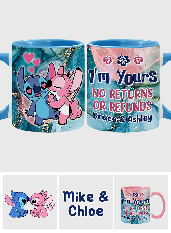 Personalized Ohana Accent Mug Custom Name Gift for Couples Accent Mug GradoCreations