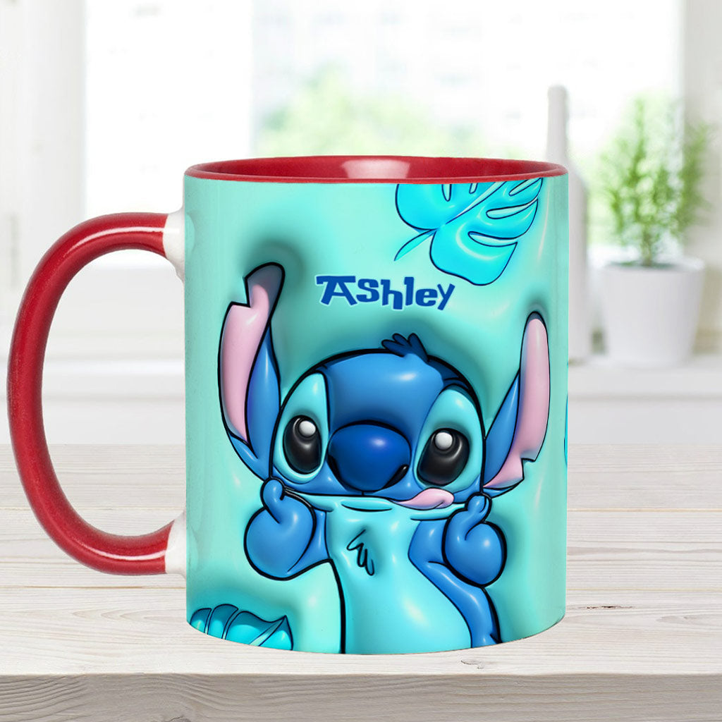 Personalized Ohana Accent Mug Custom Name Gift for Mom Accent Mug GradoCreations