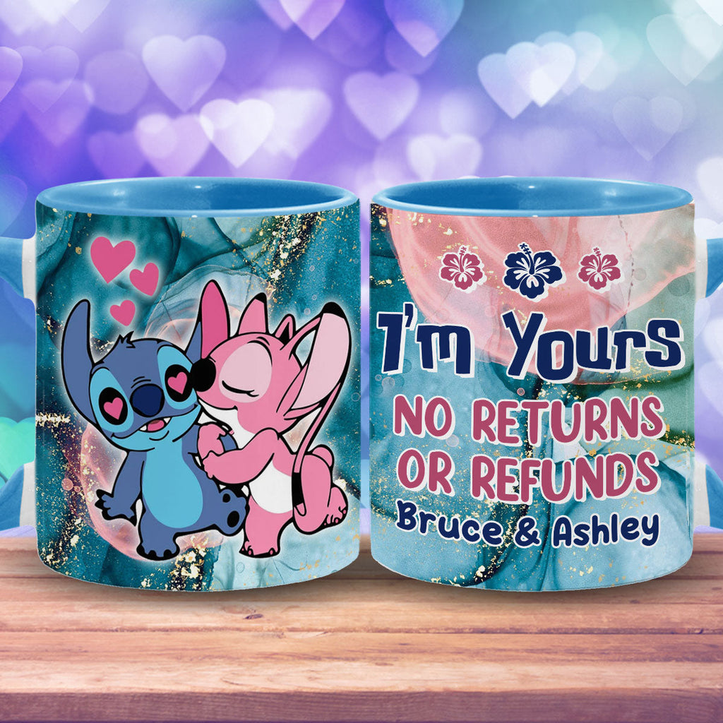 Personalized Ohana Accent Mug Custom Name Gift for Couples Accent Mug GradoCreations