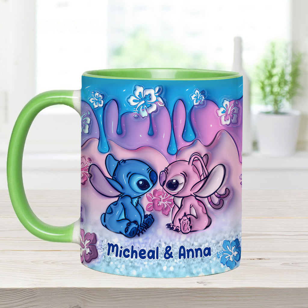 Personalized Ohana Accent Mug Unique Gift for Couples Accent Mug GradoCreations