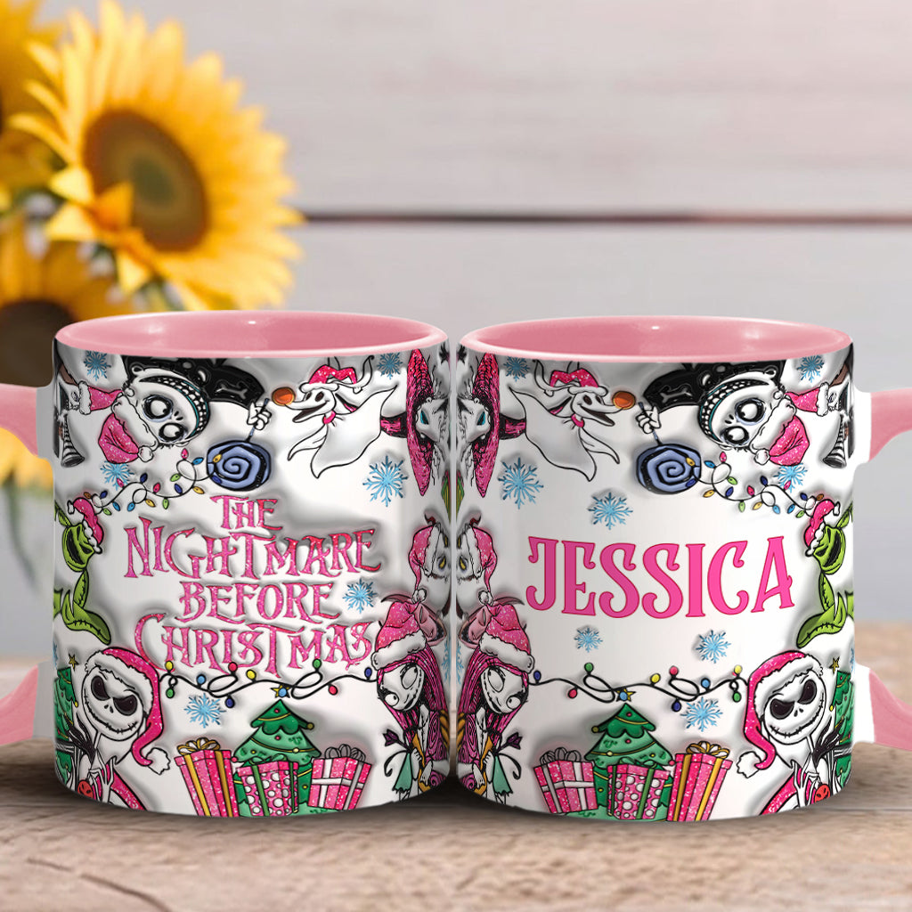 Personalized Nightmare Before Christmas Accent Mug Gift Accent Mug GradoCreations