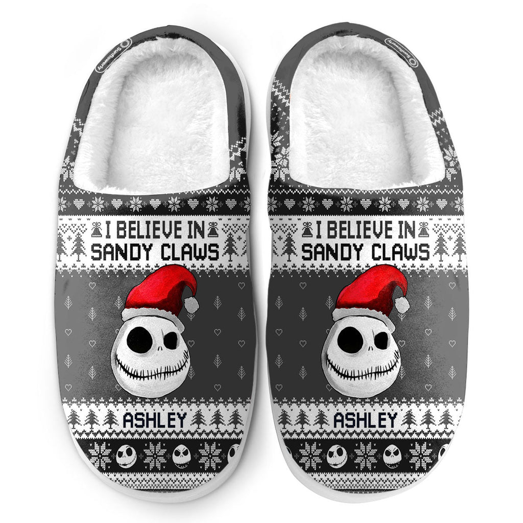 Personalized Nightmare Before Christmas Slippers with Custom Name Slippers GradoCreations