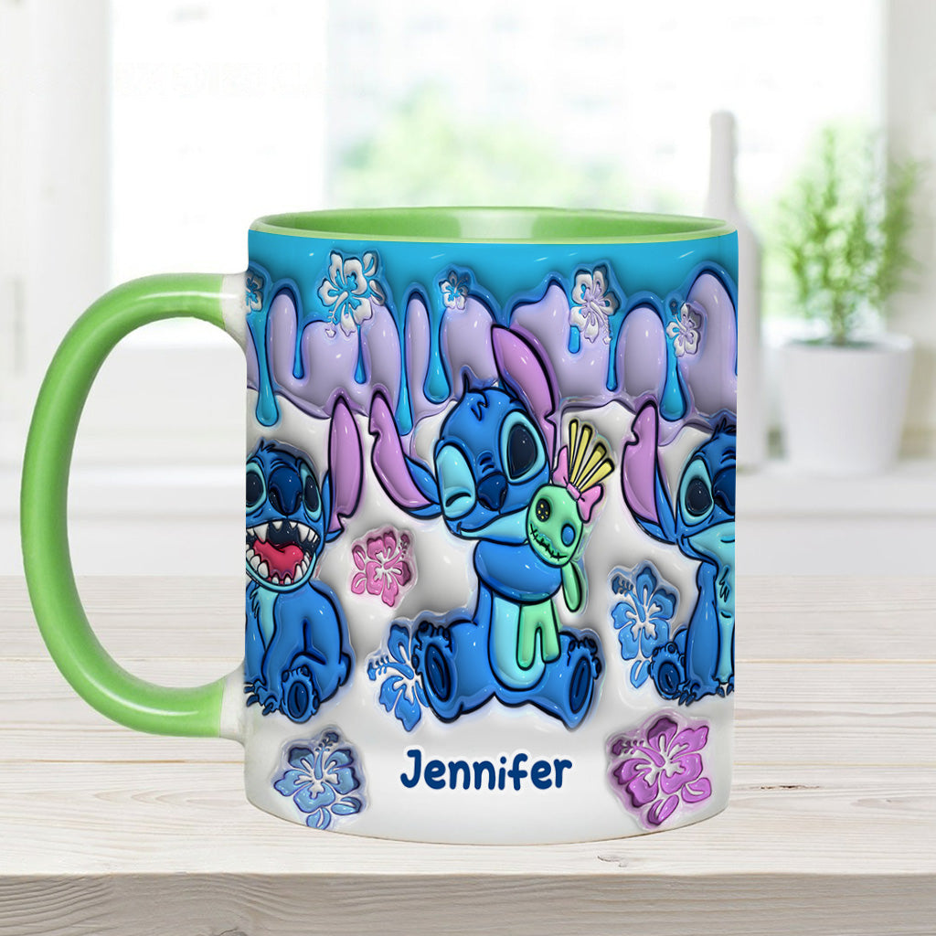 Personalized Ohana Accent Mug Custom Name Gift for Mom/Dad Accent Mug GradoCreations