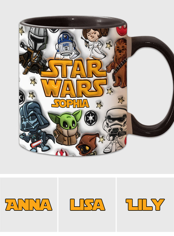 Personalized Star Wars Accent Mug Custom Name Gift for Kids Accent Mug GradoCreations