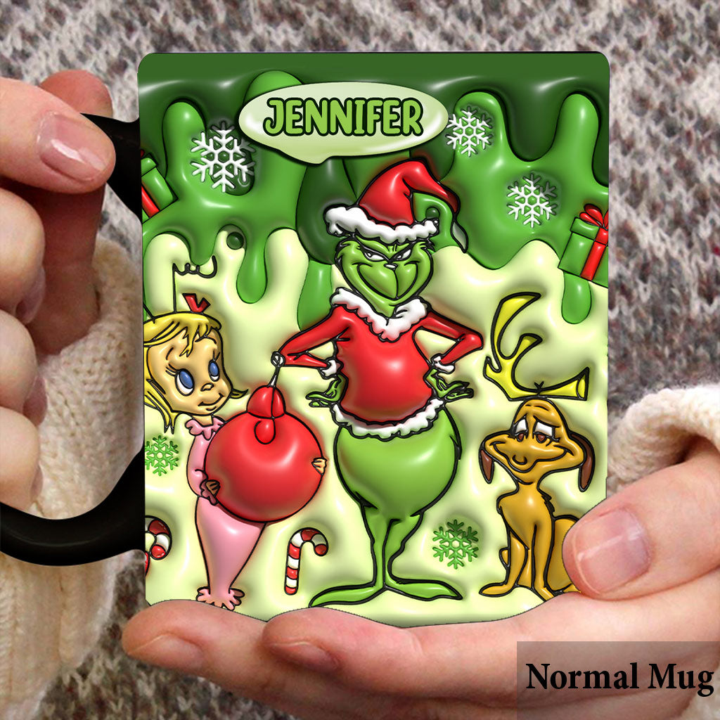 Personalized Merry Grinchmas Mug Custom Name Christmas Gift Mug GradoCreations