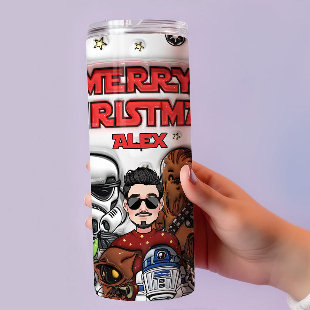 Personalized Stainless Steel Skinny Tumbler Merry Sithmas Gift Skinny Tumbler GradoCreations