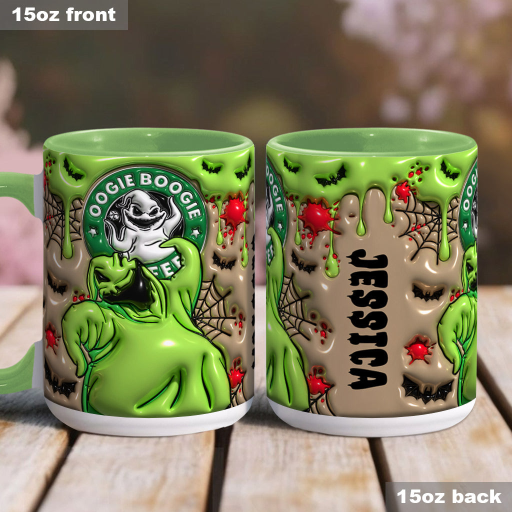 Personalized Grinch Accent Mug Custom Name Unique Christmas Gift Accent Mug GradoCreations