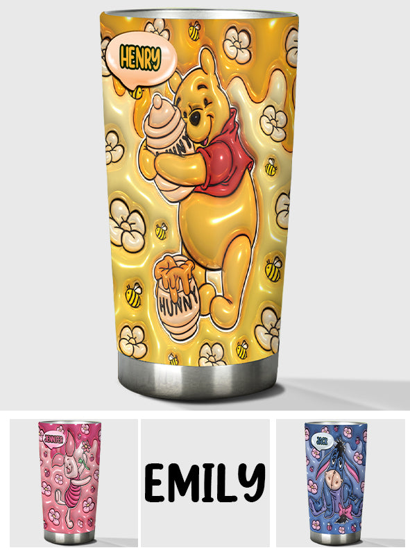 Personalized Cute Friends Mouse Tumbler Custom Name Gift Tumbler GradoCreations