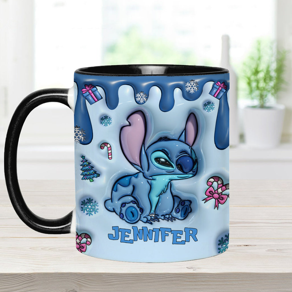 Personalized Ohana Accent Mug Custom Name Birthday Gift Accent Mug GradoCreations