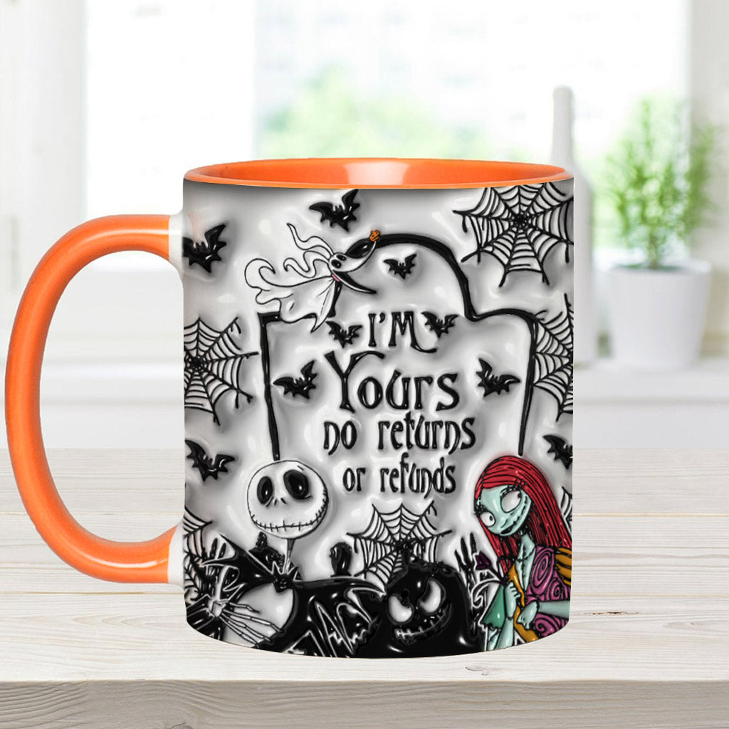 Personalized Halloween Accent Mug Custom Name for Couples Accent Mug GradoCreations