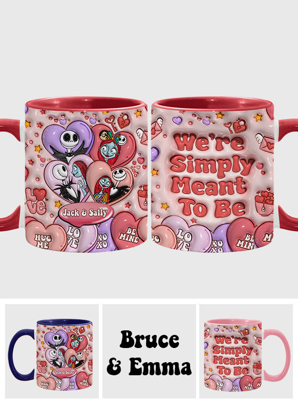 Personalized Nightmare Before Christmas Mug Custom Name Gift for Couples Accent Mug GradoCreations