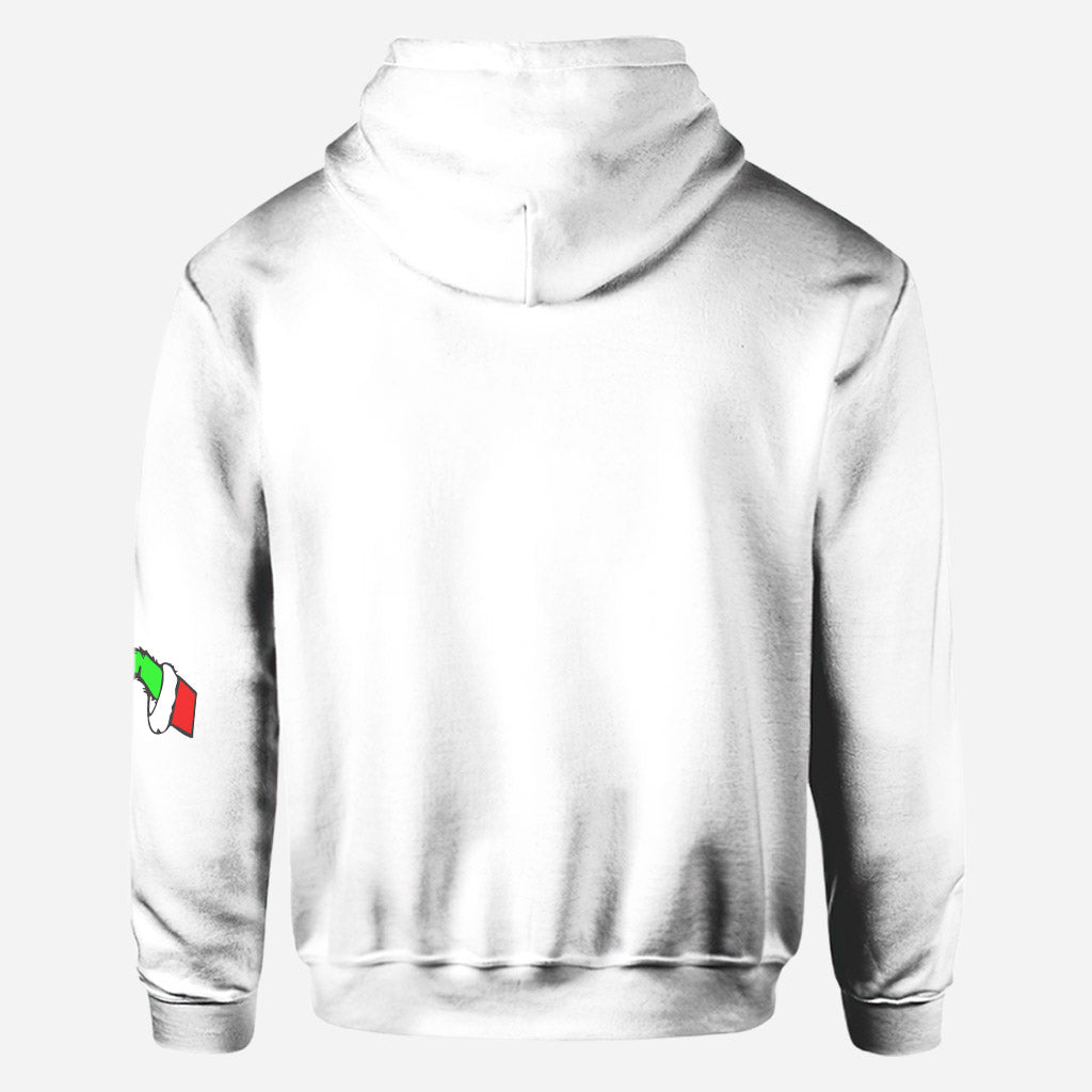 Personalized Christmas Hoodie for Mom with Grinch Design All Over Shirt GradoCreations