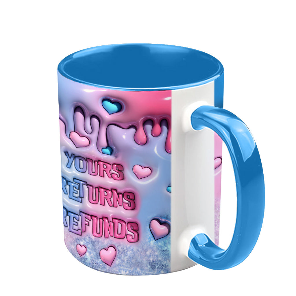 Personalized Ohana Accent Mug Custom Names Gift for Couple Accent Mug GradoCreations