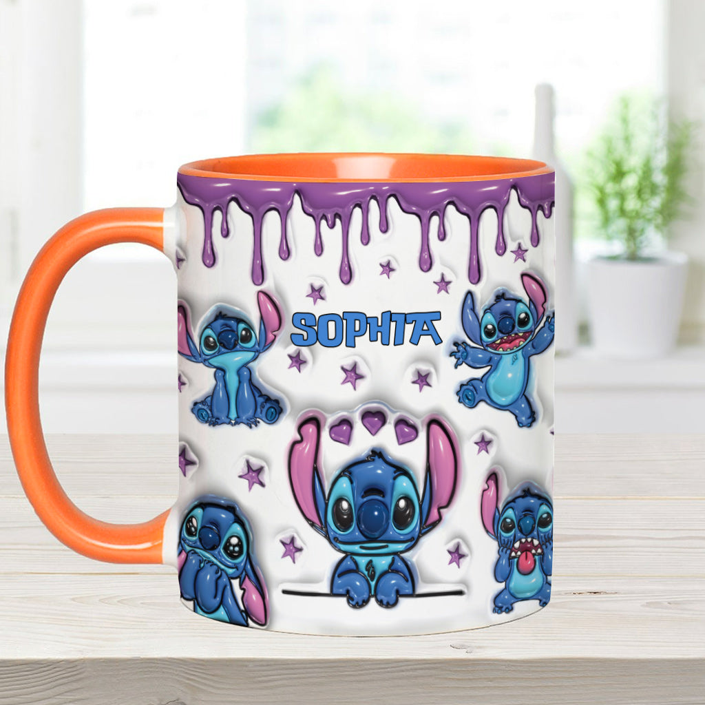 Personalized Ohana Accent Mug Custom Name Gift for Family Accent Mug GradoCreations