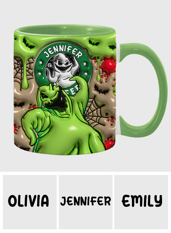 Personalized Halloween Accent Mug Custom Name Gift Idea Accent Mug GradoCreations