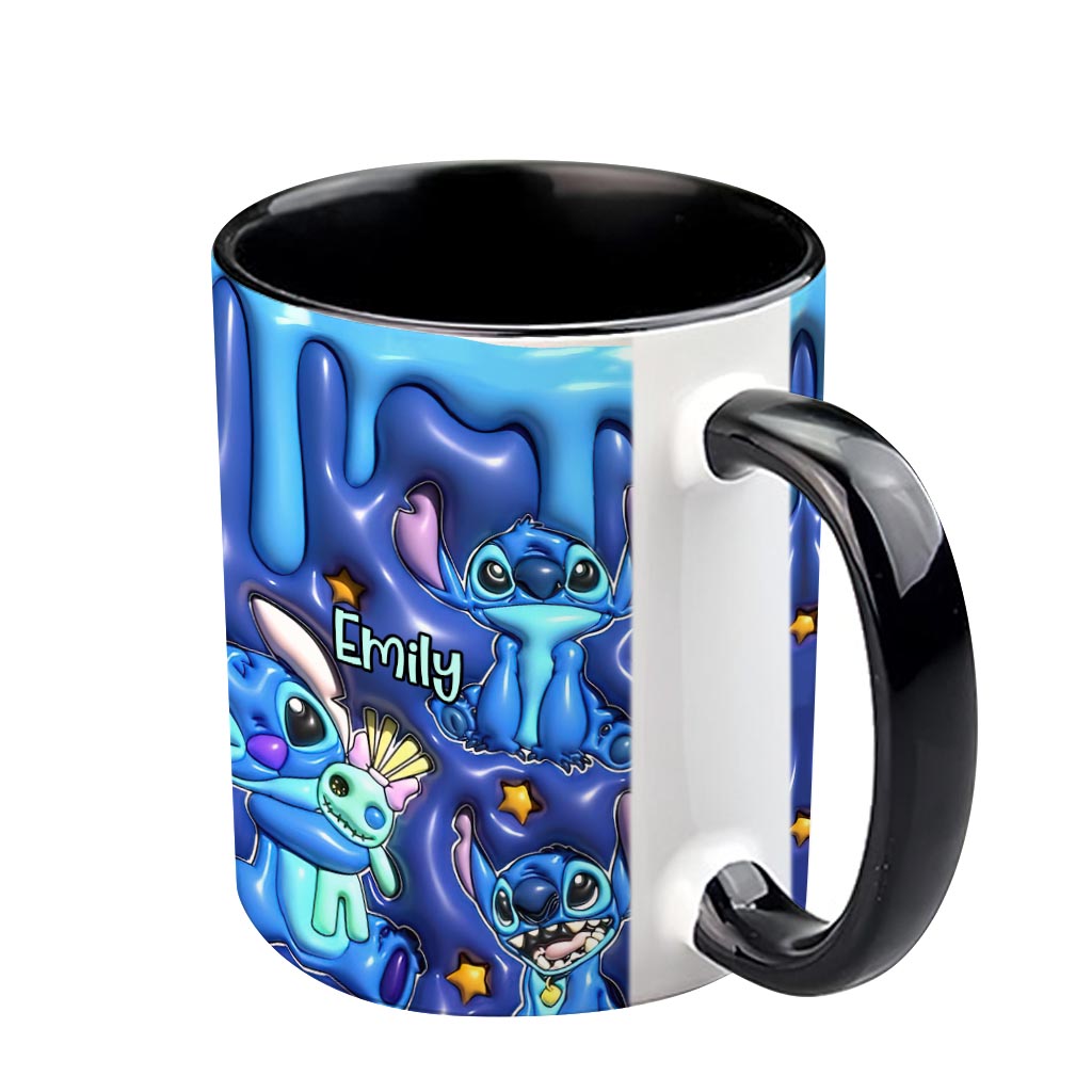 Personalized Ohana Accent Mug Custom Name Gift for Family Accent Mug GradoCreations