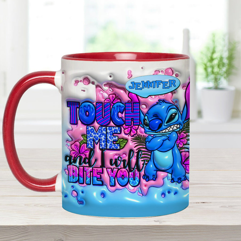 Personalized Ohana Accent Mug Custom Name Unique Gift Accent Mug GradoCreations