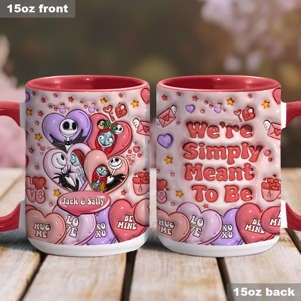 Personalized Nightmare Before Christmas Mug Custom Name Gift for Couples Accent Mug GradoCreations