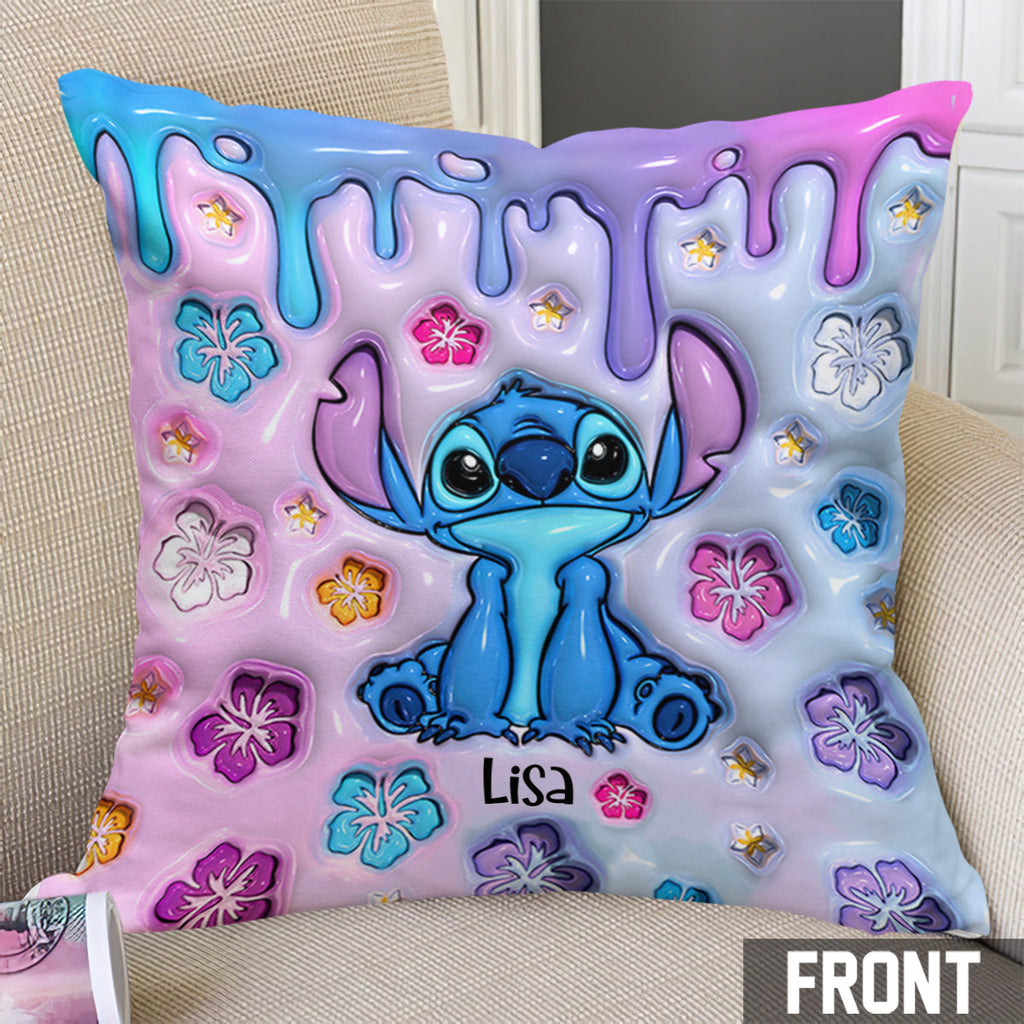Personalized Ohana Throw Pillow Custom Name Gift for Family Throw Pillow GradoCreations