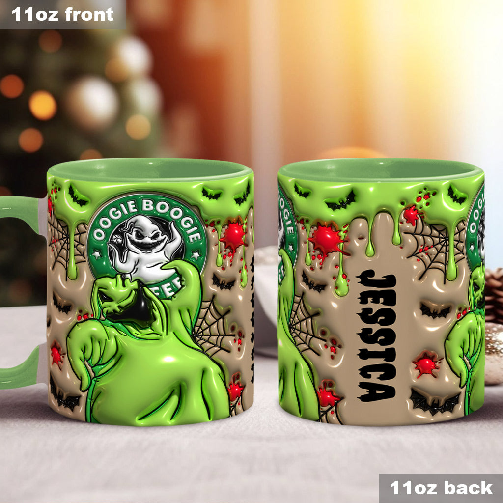 Personalized Grinch Accent Mug Custom Name Unique Christmas Gift Accent Mug GradoCreations
