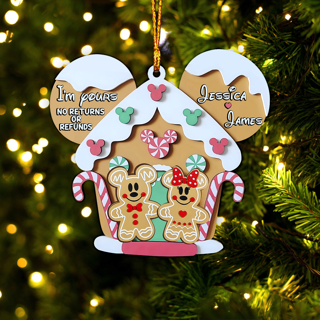 Personalized Mouse Ornament Custom Name Gift for Christmas Ornament GradoCreations