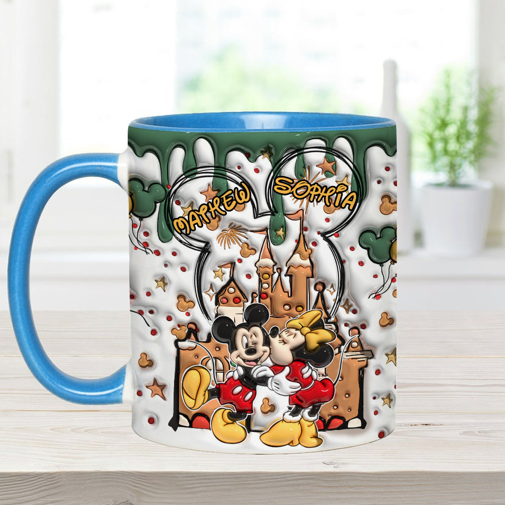 Personalized Accent Mug with Two-Tone Design for Couples Accent Mug GradoCreations