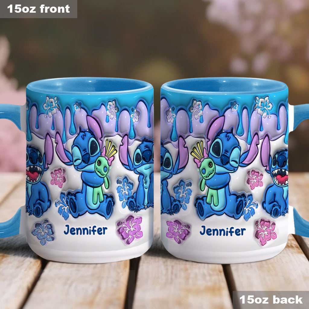 Personalized Ohana Accent Mug Custom Name Gift for Mom/Dad Accent Mug GradoCreations