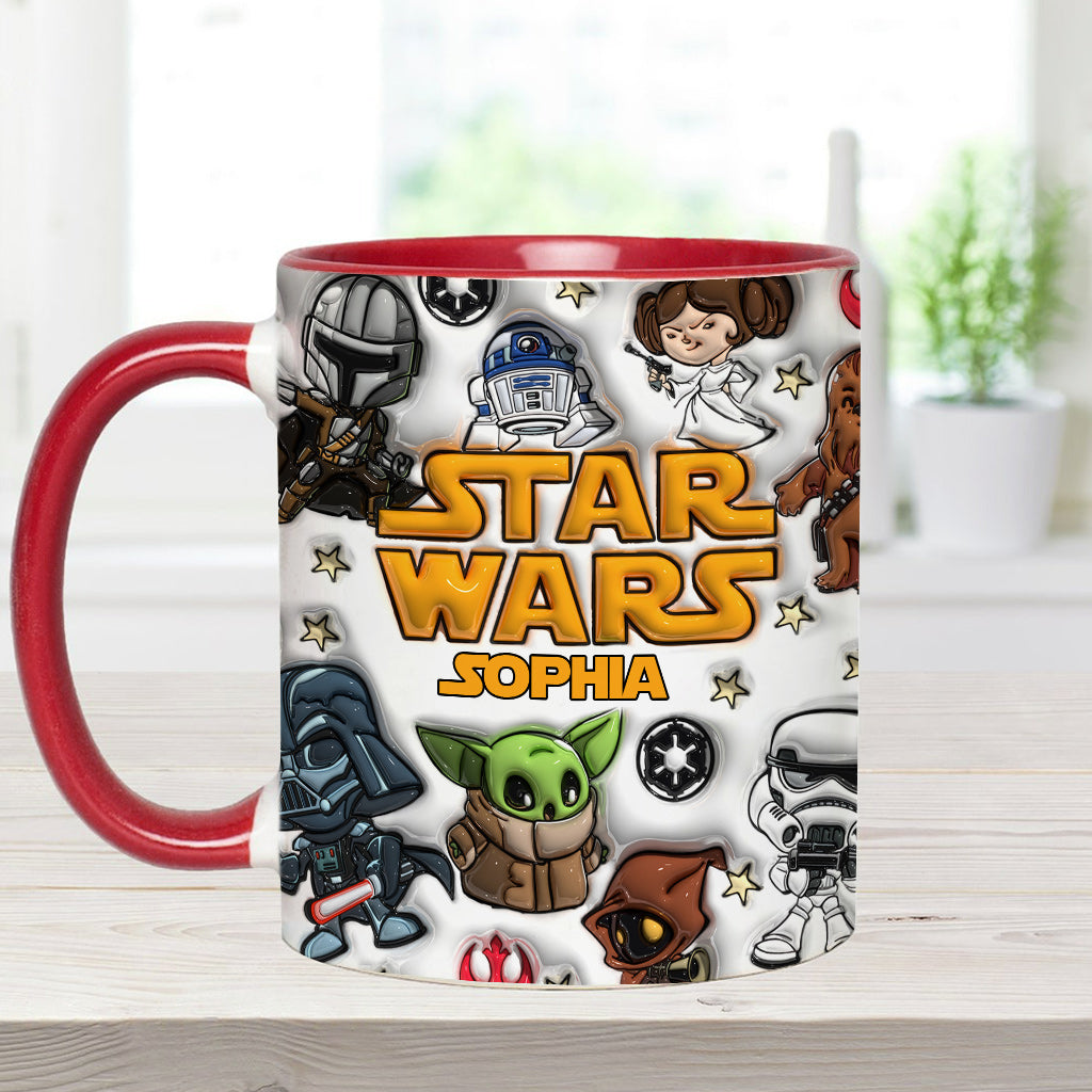 Personalized Star Wars Accent Mug Custom Name Gift for Kids Accent Mug GradoCreations