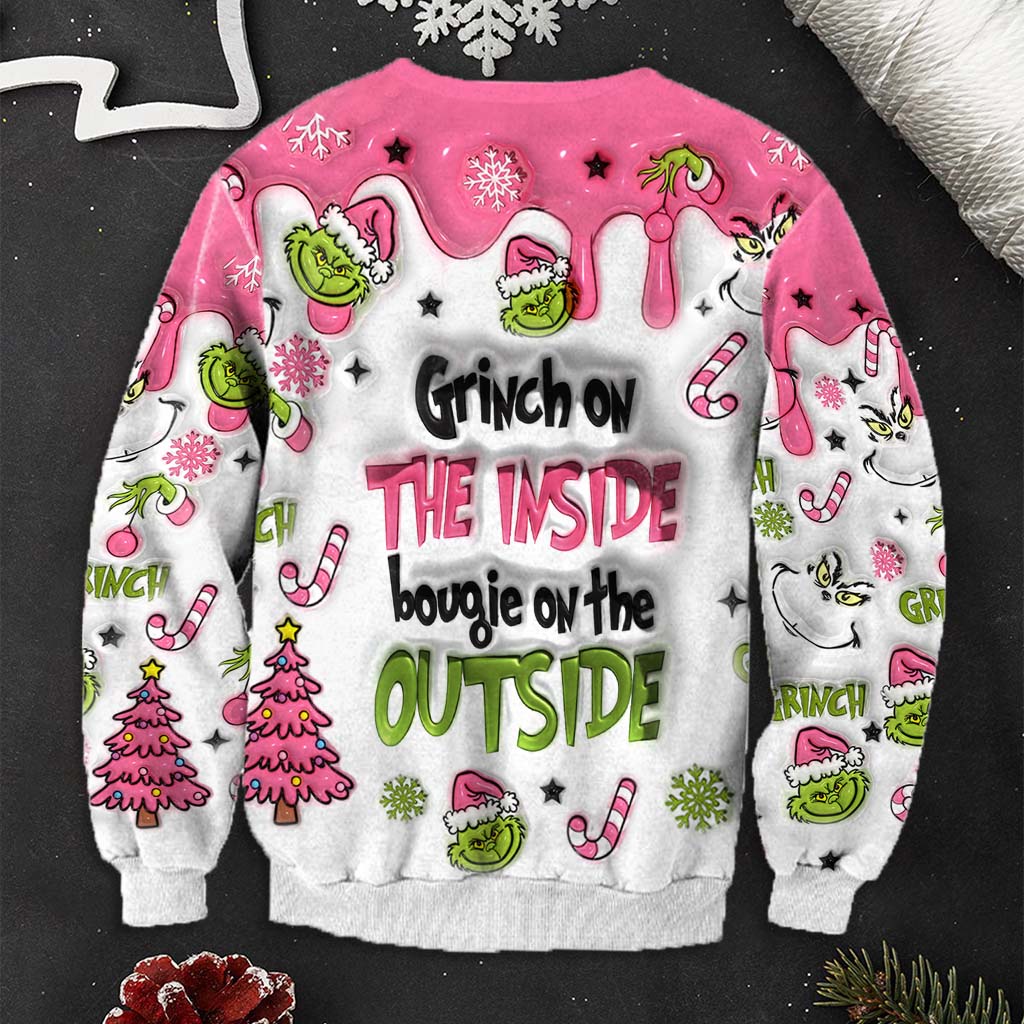 Personalized Grinch Ugly Christmas Sweater Gift for Mom Ugly Sweater GradoCreations