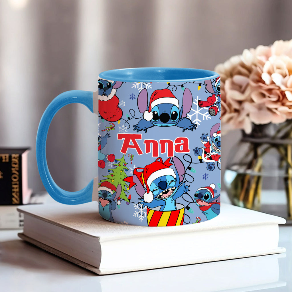 Personalized Ohana Accent Mug Custom Name Christmas Gift Accent Mug GradoCreations