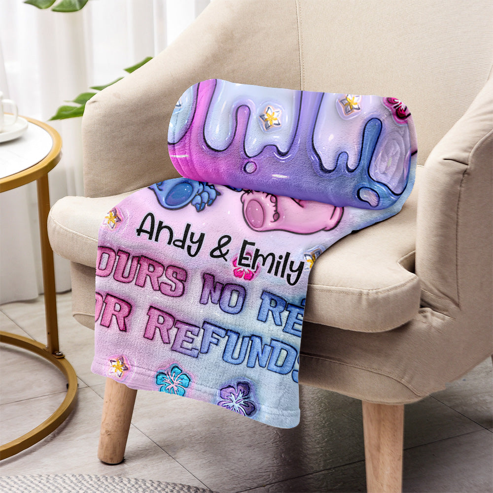 Personalized Ohana Blanket Custom Name Gift for Couples Blanket GradoCreations